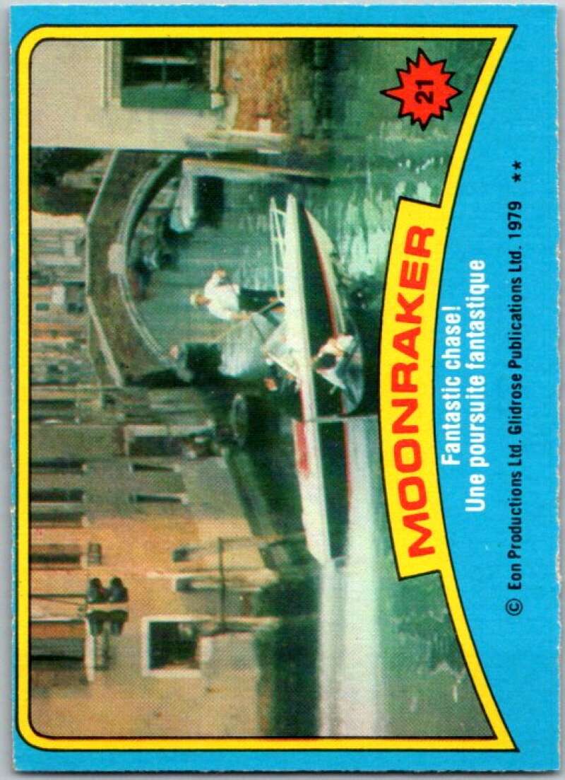 1979 Topps James Bond Moonraker #21 Fantastic chase   V45662