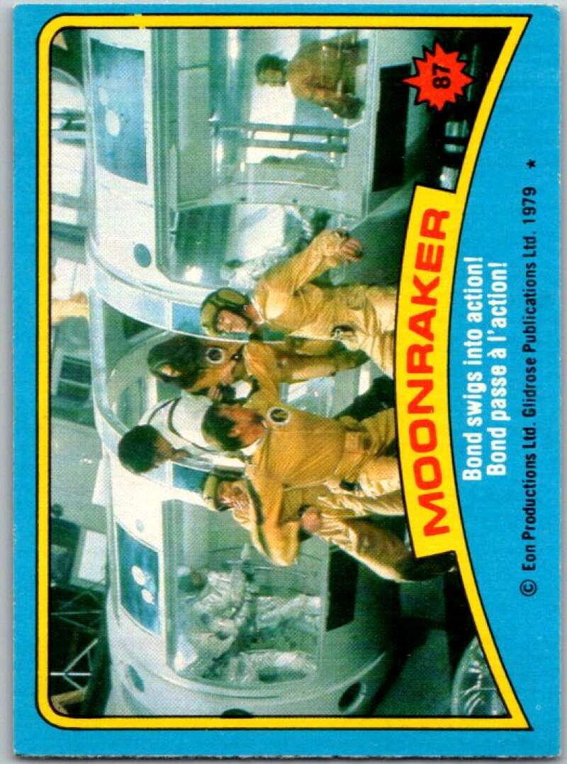 1979 Topps James Bond Moonraker #87 Bond swings into action   V45707