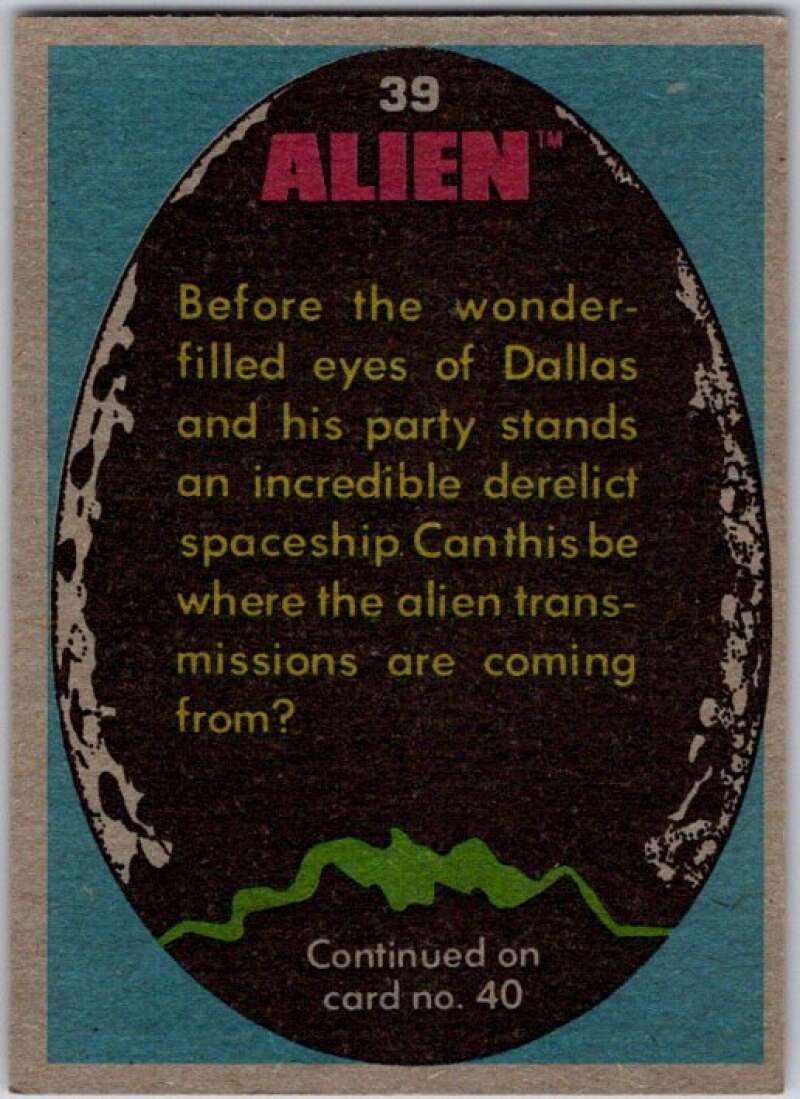 1979 Alien #39 The Derelict Spaceship  V45856