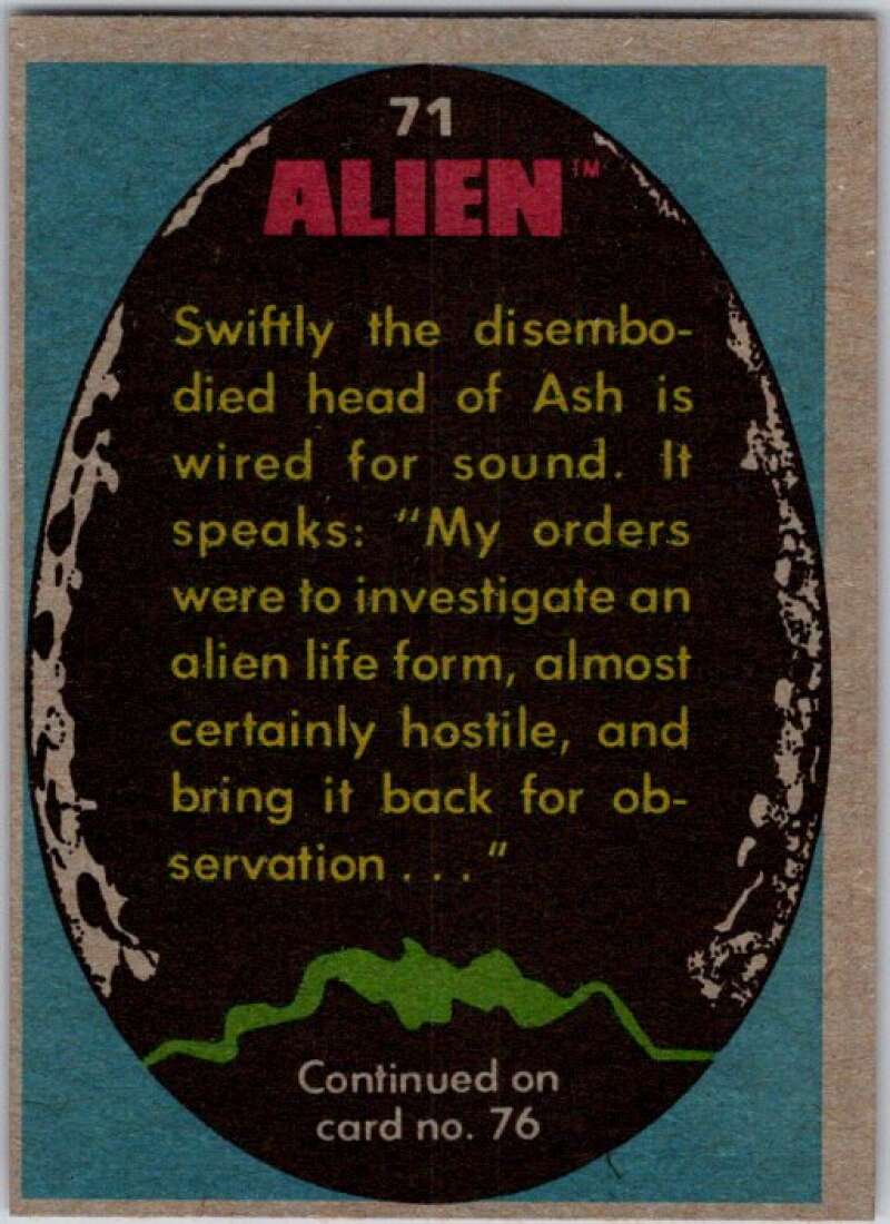 1979 Alien #71 The Secret Revealed  V45948