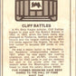 1974 Fleer The Immortal Roll Football #NNO Cliff Battles  V46009