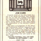 1974 Fleer The Immortal Roll Football #NNO Joe Carr  V46018