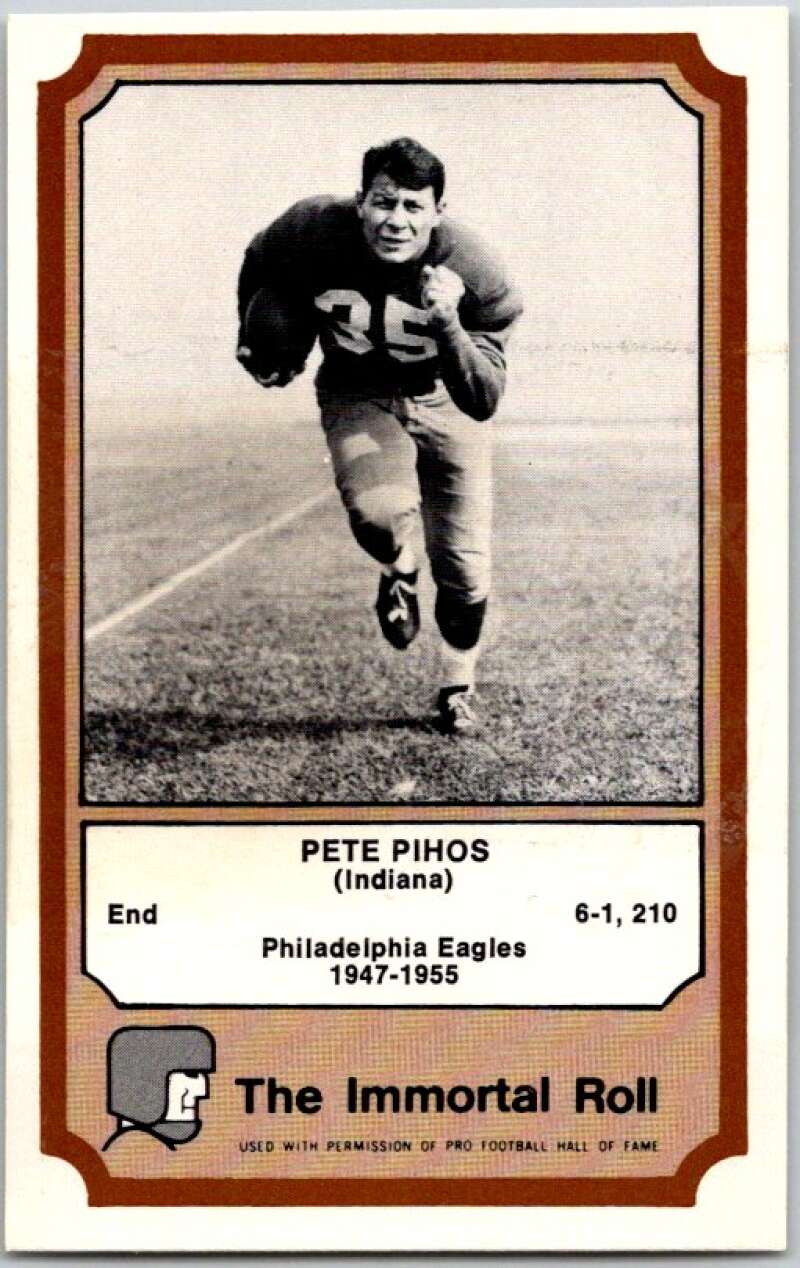 1975 Fleer The Immortal Roll Football #NNO Pete Pihos  V46094