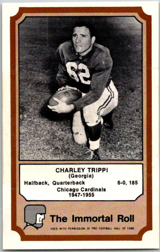 1974 Fleer The Immortal Roll Football #NNO Charley Trippi  V46107