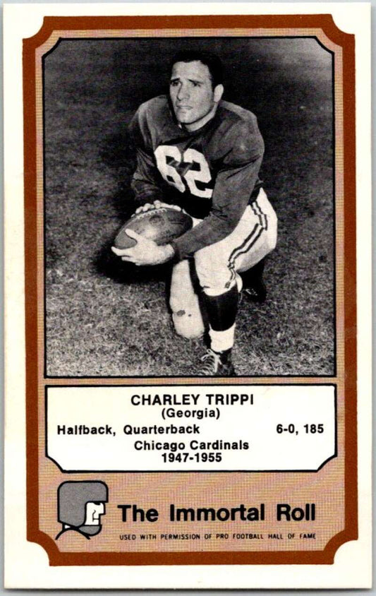 1976 Fleer The Immortal Roll Football #NNO Charley Trippi  V46109