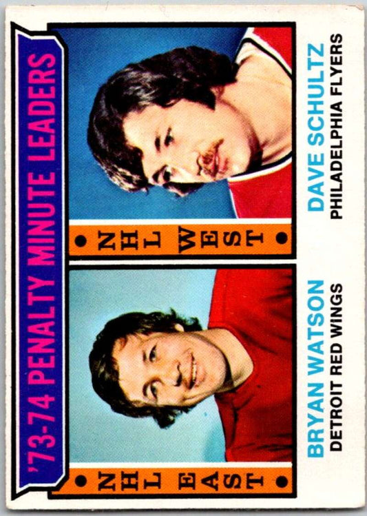 1974-75 O-Pee-Chee #5 Dave Schultz LL  Philadelphia Flyers  V46126
