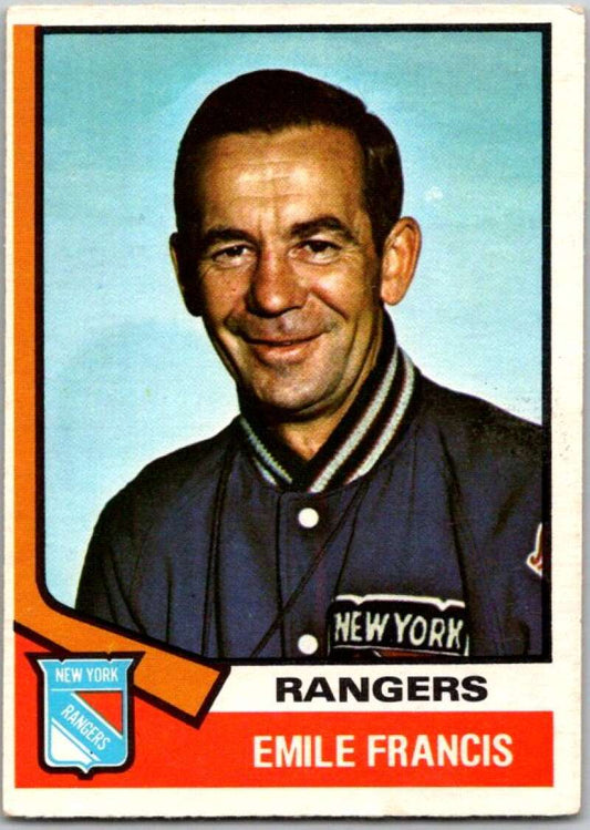 1974-75 O-Pee-Chee #9 Emile Francis CO  New York Rangers  V46130