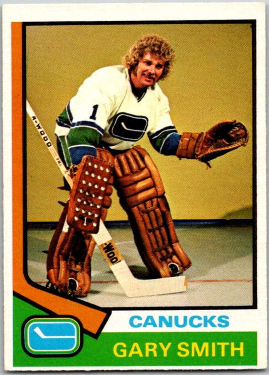 1974-75 O-Pee-Chee #22 Gary Smith  Vancouver Canucks  V46143