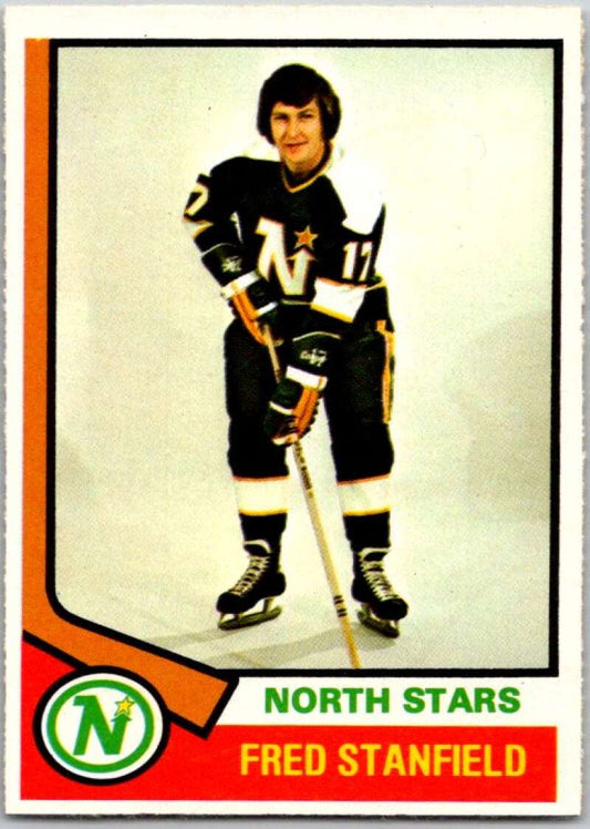 1974-75 O-Pee-Chee #31 Fred Stanfield  Minnesota North Stars  V46152