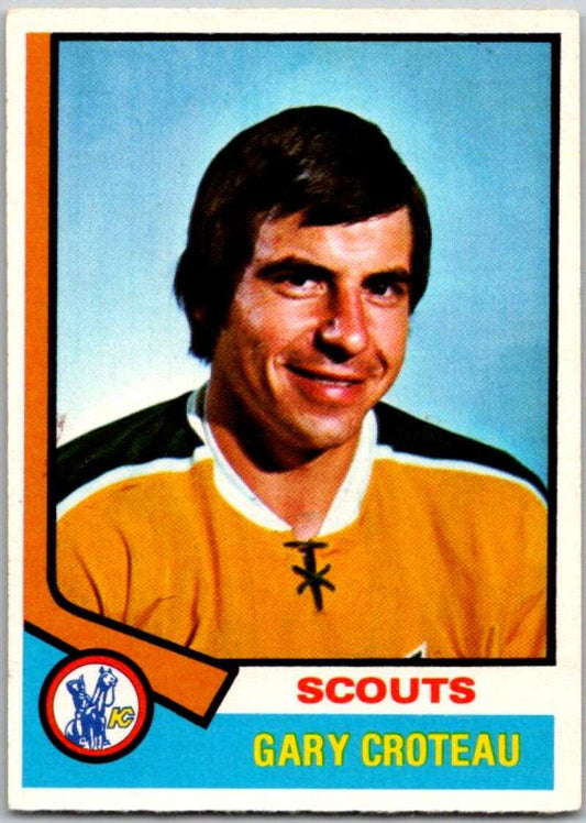 1974-75 O-Pee-Chee #36 Gary Croteau  Kansas City Scouts  V46157