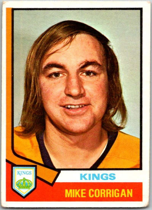 1974-75 O-Pee-Chee #37 Mike Corrigan  Los Angeles Kings  V46158
