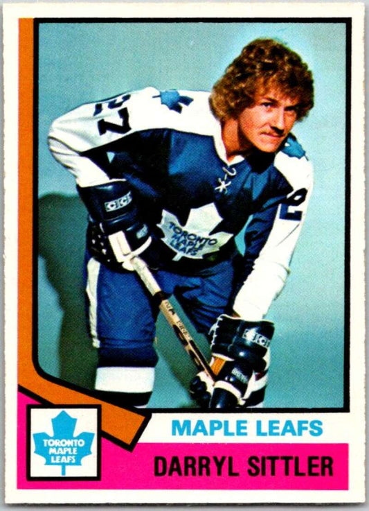 1974-75 O-Pee-Chee #40 Darryl Sittler  Toronto Maple Leafs  V46161