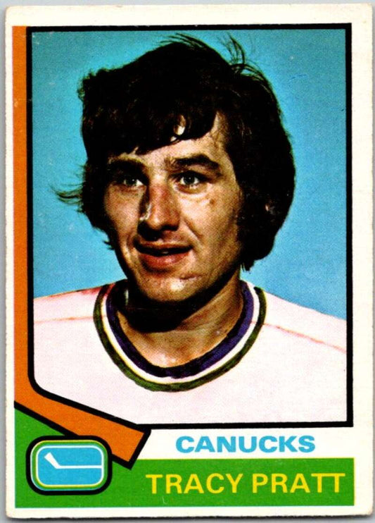 1974-75 O-Pee-Chee #41 Tracy Pratt  Vancouver Canucks  V46162
