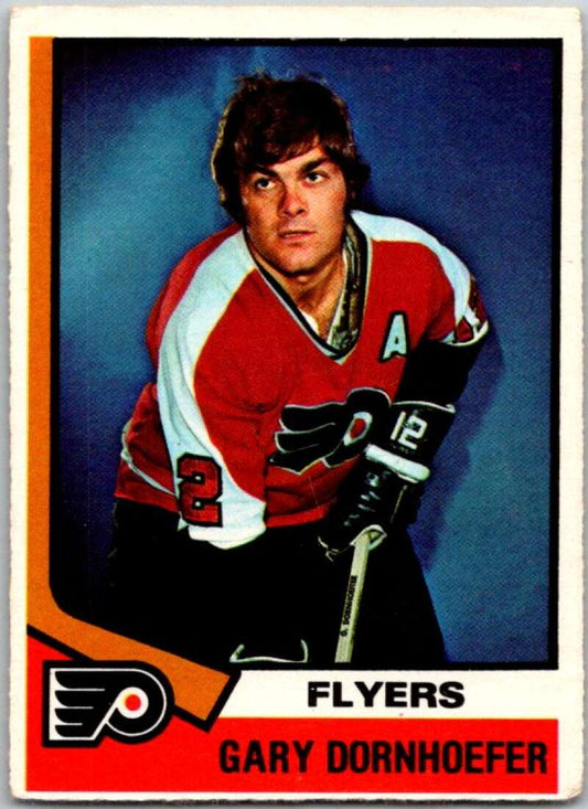 1974-75 O-Pee-Chee #44 Gary Dornhoefer  Philadelphia Flyers  V46165
