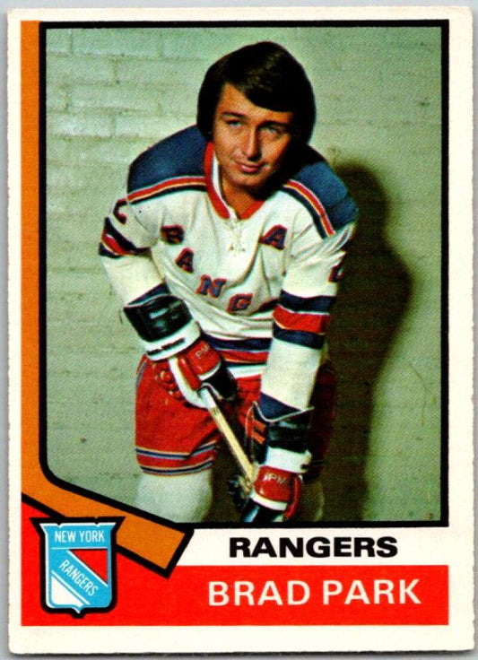 1974-75 O-Pee-Chee #50 Brad Park  New York Rangers  V46171