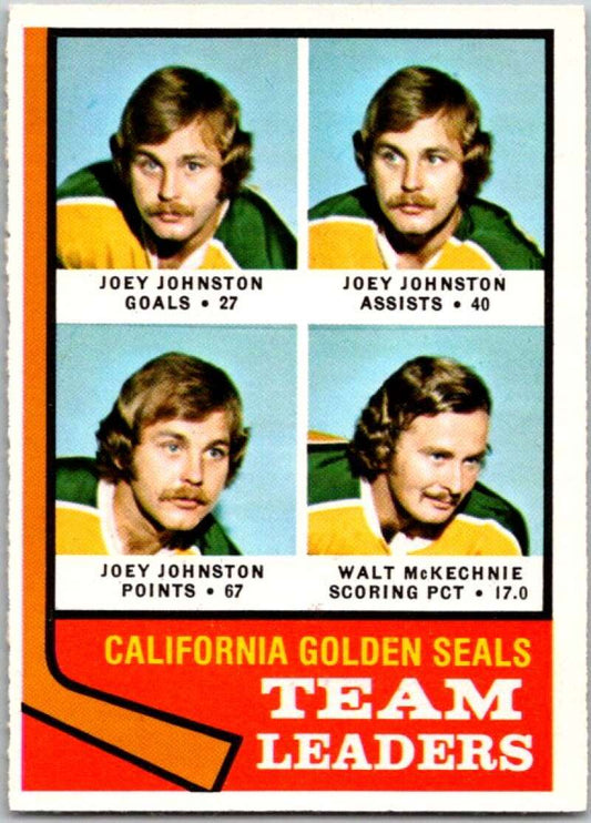 1974-75 O-Pee-Chee #56 Walt McKechnie/Joey Johnston TL   V46177