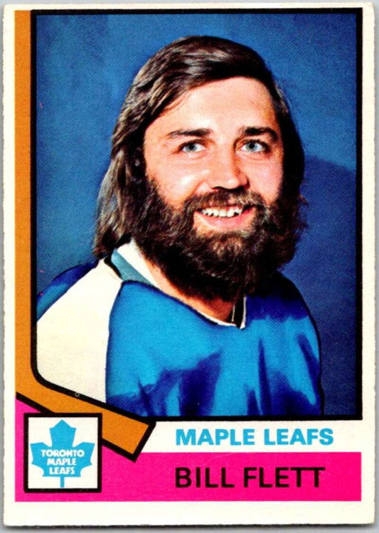 1974-75 O-Pee-Chee #64 Bill Flett  Toronto Maple Leafs  V46185