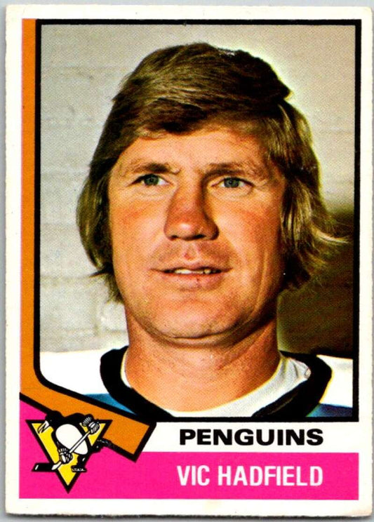 1974-75 O-Pee-Chee #65 Vic Hadfield  Pittsburgh Penguins  V46186