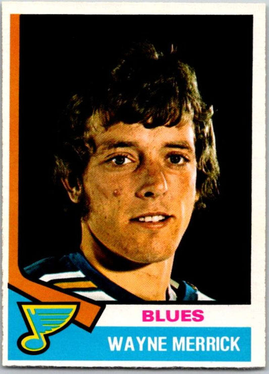 1974-75 O-Pee-Chee #66 Wayne Merrick  RC Rookie St. Louis  V46187