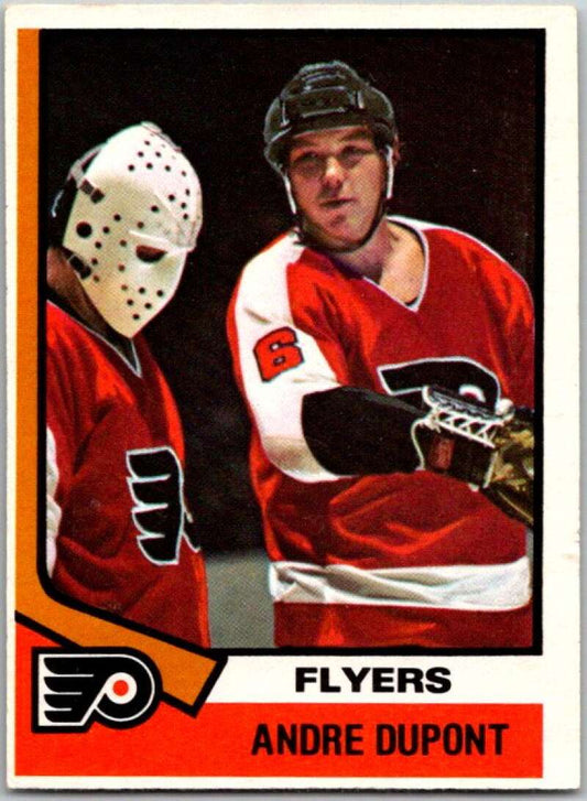 1974-75 O-Pee-Chee #67 Andre Dupont  Philadelphia Flyers  V46188