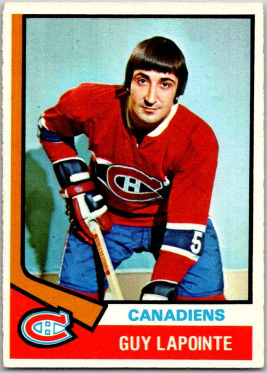 1974-75 O-Pee-Chee #70 Guy Lapointe  Montreal Canadiens  V46191