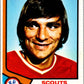 1974-75 O-Pee-Chee #73 Butch Deadmarsh  Kansas City Scouts  V46194