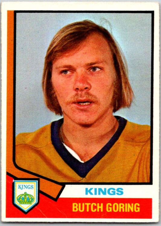1974-75 O-Pee-Chee #74 Butch Goring  Los Angeles Kings  V46195