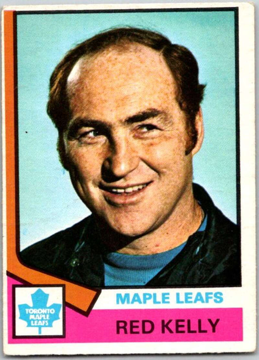 1974-75 O-Pee-Chee #76 Red Kelly CO  Toronto Maple Leafs  V46197