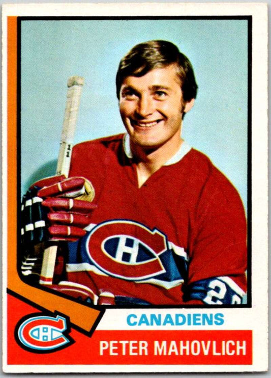 1974-75 O-Pee-Chee #97 Pete Mahovlich  Montreal Canadiens  V46218