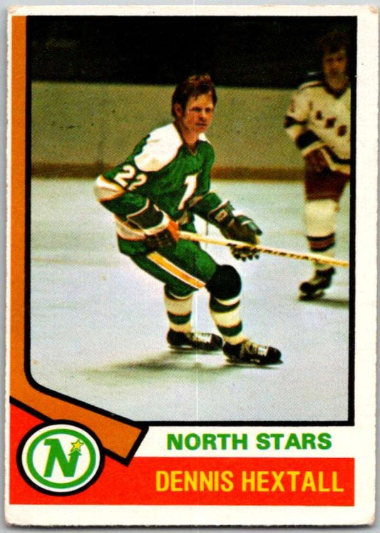 1974-75 O-Pee-Chee #115 Dennis Hextall  Minnesota North Stars  V46235