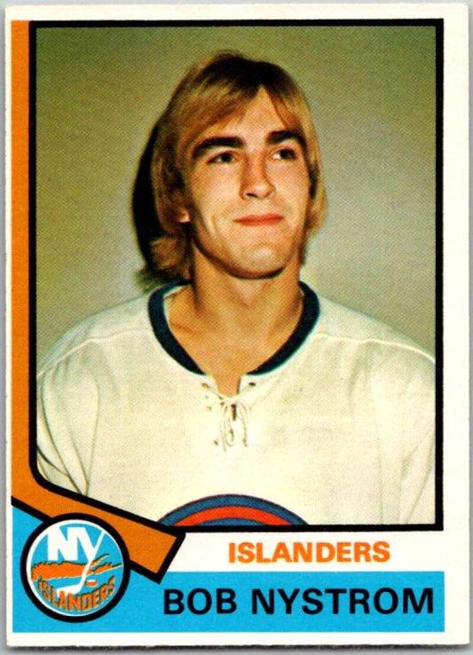 1974-75 O-Pee-Chee #123 Bob Nystrom  New York Islanders  V46243