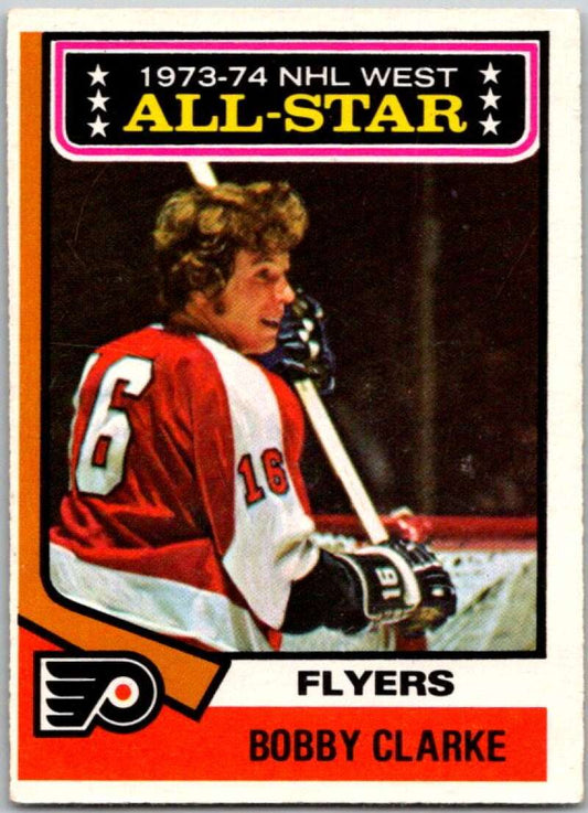 1974-75 O-Pee-Chee #135 Bobby Clarke AS  Philadelphia Flyers  V46254