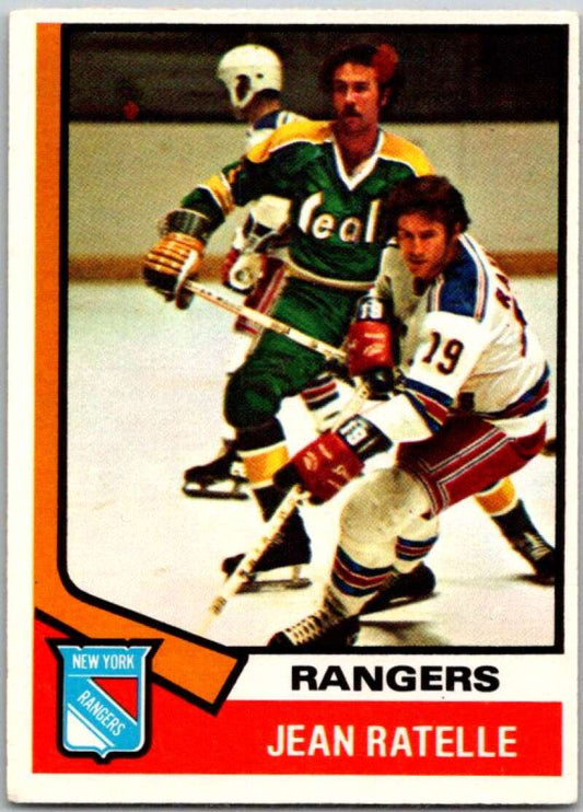 1974-75 O-Pee-Chee #145 Jean Ratelle  New York Rangers  V46264