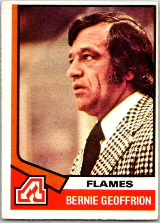 1974-75 O-Pee-Chee #147 Bernie Geoffrion CO  Atlanta Flames  V46266