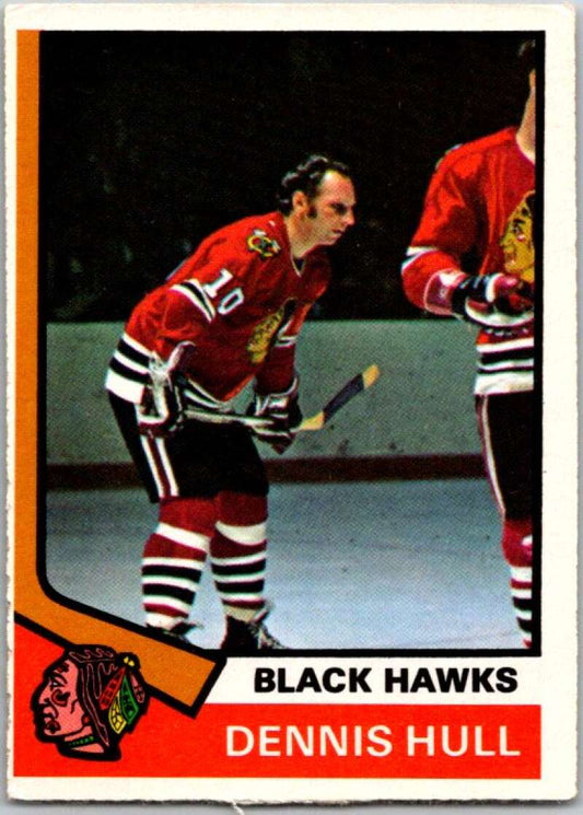 1974-75 O-Pee-Chee #150 Dennis Hull  Chicago Blackhawks  V46268