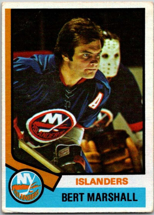 1974-75 O-Pee-Chee #177 Bert Marshall  New York Islanders  V46292