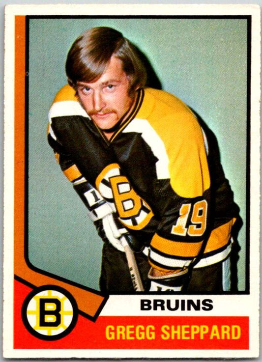 1974-75 O-Pee-Chee #184 Gregg Sheppard  Boston Bruins  V46298