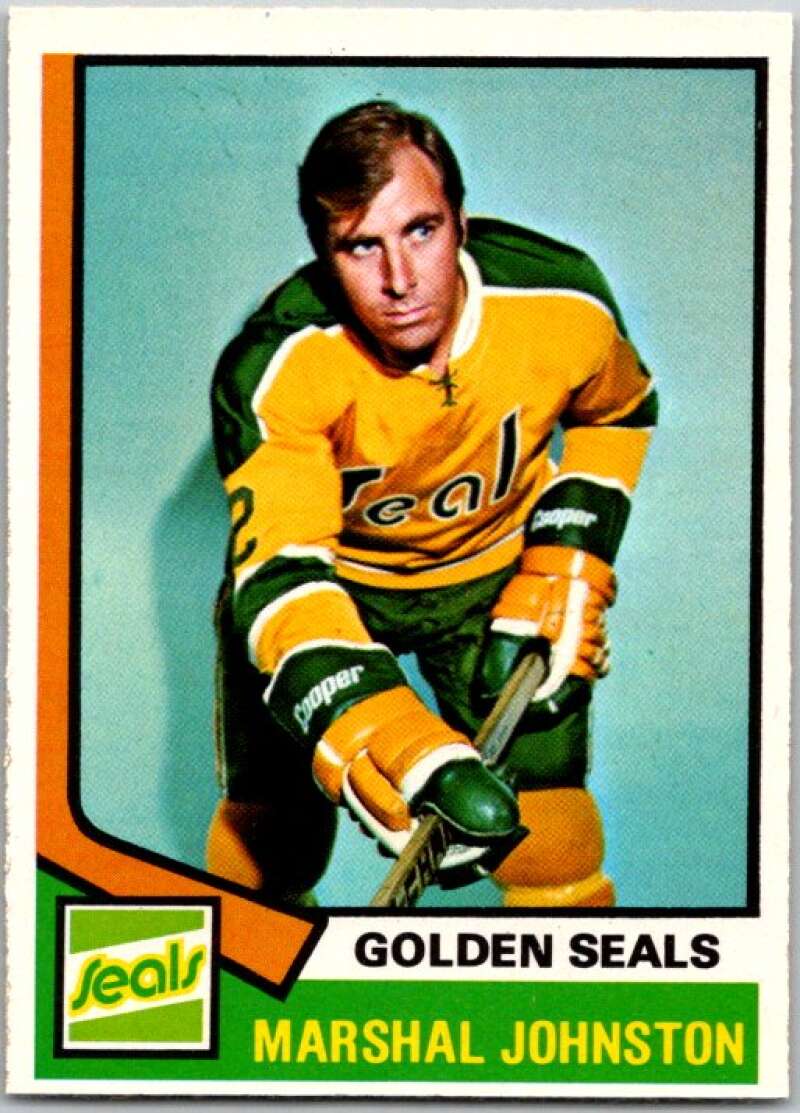 1974-75 O-Pee-Chee #189 Marshall Johnston Golden Seals  V46303