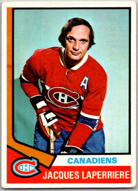 1974-75 O-Pee-Chee #202 Jacques Laperriere  Montreal Canadiens  V46315