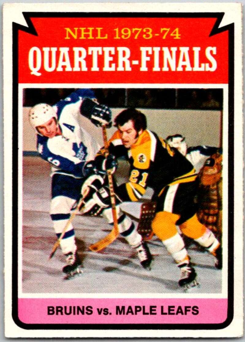 1974-75 O-Pee-Chee #211 Quarterfinals  Boston Bruins  V46324