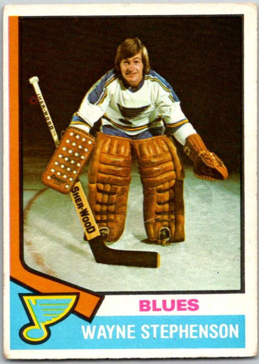 1974-75 O-Pee-Chee #218 Wayne Stephenson  St. Louis Blues  V46331