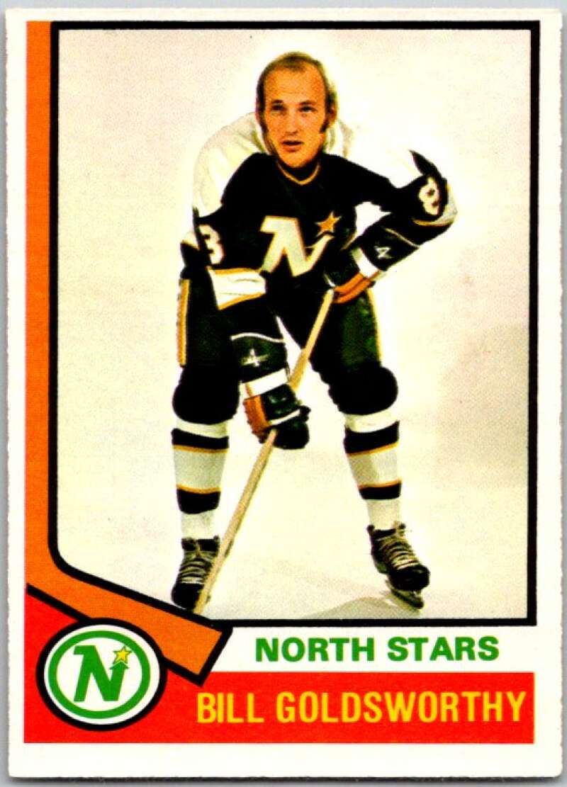 1974-75 O-Pee-Chee #220 Bill Goldsworthy  Minnesota North Stars  V46333