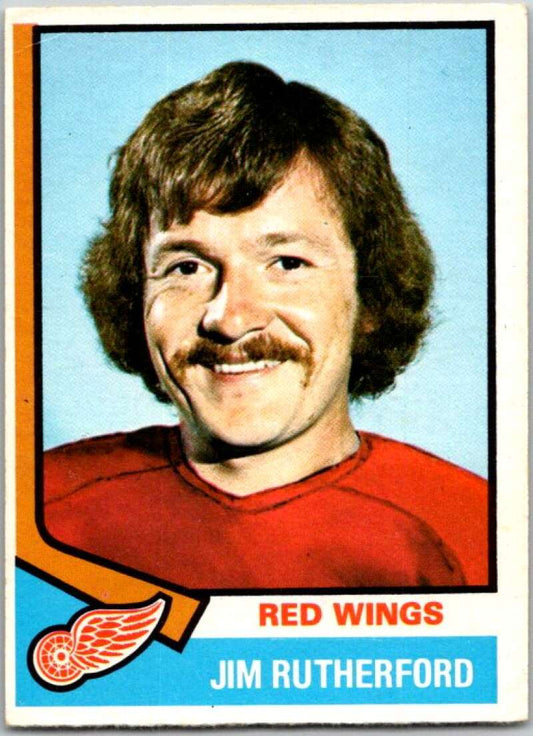 1974-75 O-Pee-Chee #225 Jim Rutherford  Detroit Red Wings  V46338