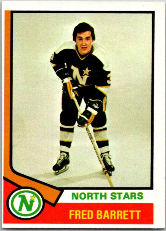 1974-75 O-Pee-Chee #234 Fred Barrett  Minnesota North Stars  V46347