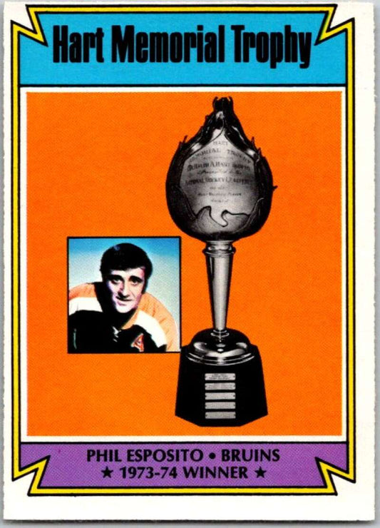 1974-75 O-Pee-Chee #244 Phil Esposito  Boston Bruins  V46357