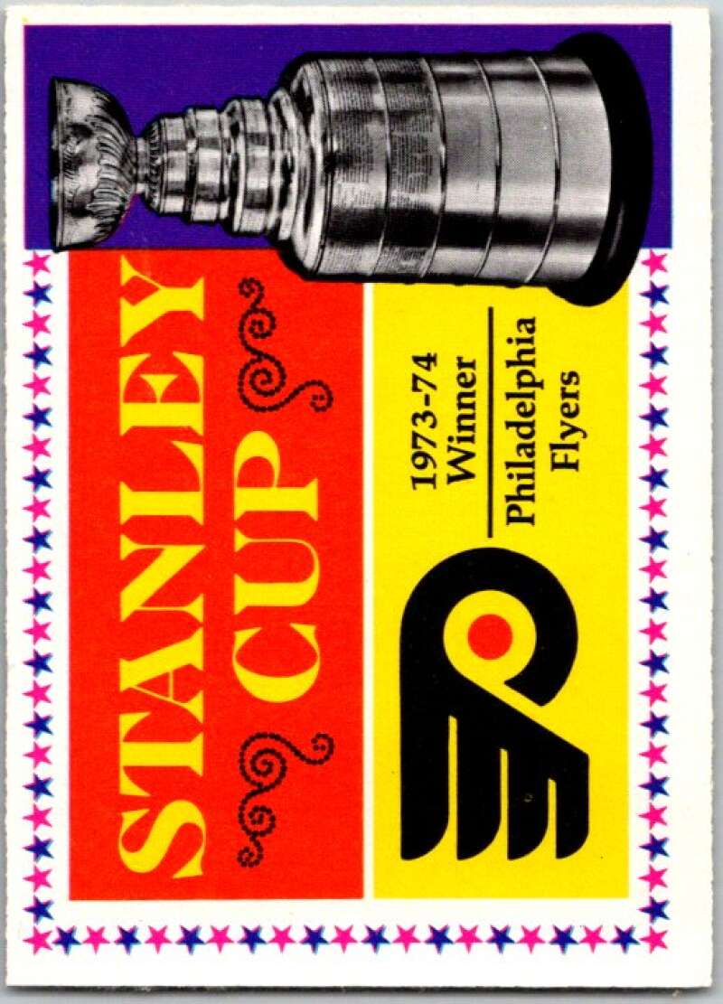 1974-75 O-Pee-Chee #250 Philadelphia Flyers Stanley Cup   V46363