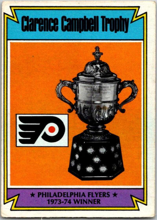 1974-75 O-Pee-Chee #253 Philadelphia Flyers Campbell Trophy   V46366