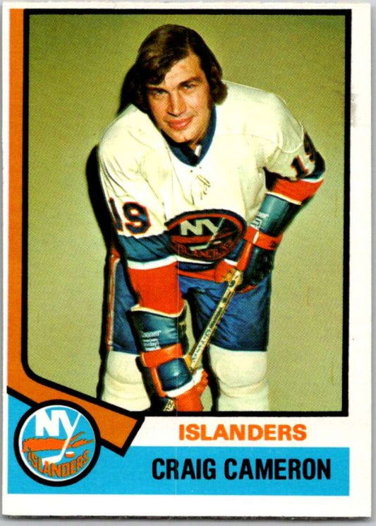 1974-75 O-Pee-Chee #263 Craig Cameron  New York Islanders  V46375