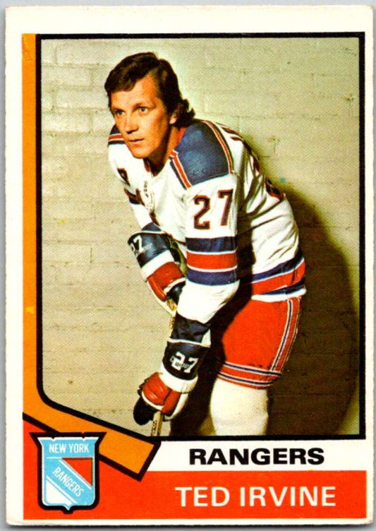 1974-75 O-Pee-Chee #264 Ted Irvine  New York Rangers  V46376