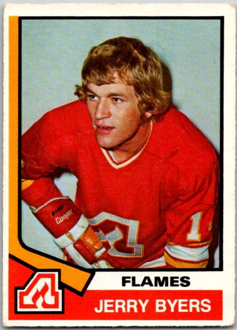 1974-75 O-Pee-Chee #273 Jerry Byers  RC Rookie Atlanta Flames  V46385